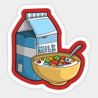 Dice Cereal D20 Funny Dungeons And Dragons DND Lover Sticker